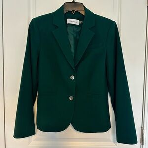 Calvin Klein Women’s Forest Green Blazer Size 6